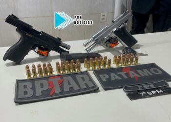 URGENTE: BPTAR prende dupla com pistolas em Hilux na zona leste