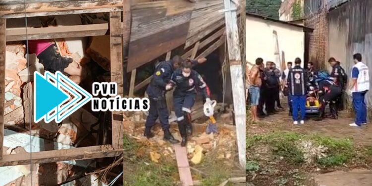 URGENTE: Homem é encontrado embaixo de escombros em residências no centro