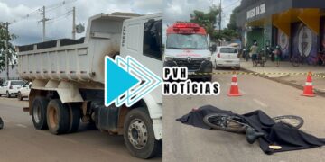 URGENTE: Jovem ciclista morre atropelado por caçamba na zona sul