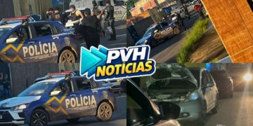 Perseguição com tiros e cerco policial assusta moradores no bairro Aponiã em Porto Velho