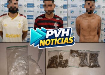 TRÁFICO: Força Tática do 9º prende trio com drogas em boca de fumo na zona sul