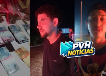 NA BRISA: PM flagra dupla com drogas e dinheiro dentro de carro na BR-364