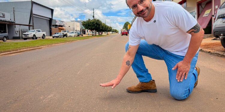 Ribeiro do Sinpol destina mais de R$ 1,2 milhão para asfalto em Alta Floresta D’Oeste