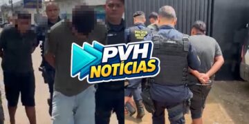 CERCADOS: Adolescentes são apreendidos suspeitos de roubo em frente ao Carmela Dutra em Porto Velho