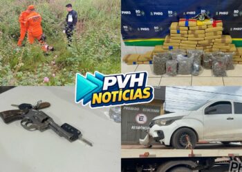 ATUALIZADA: Perseguição termina com suspeito baleado e grande apreensão de drogas em Porto Velho