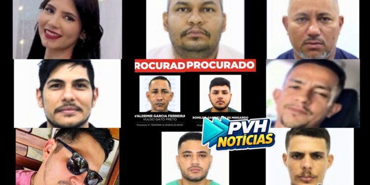 Polícia Civil divulga lista de foragidos investigados pelo Denarc em Rondônia