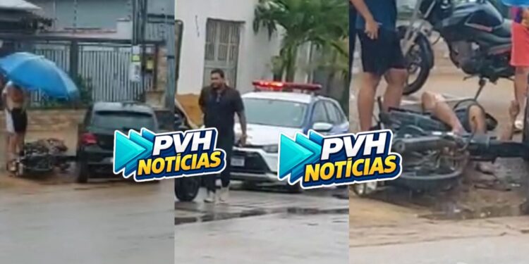 DESCASO: Motociclista sofre grave acidente e fica mas de uma hora esperando por socorro na leste