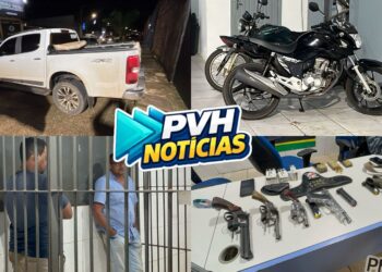 URGENTE: Força Tática do 1º prende dupla com seis armas e munições em Porto Velho