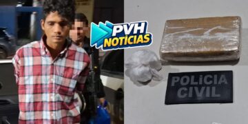 TRÁFICO: Polícia Civil prende passageiro de táxi com tijolo de maconha na BR-364 em Porto Velho