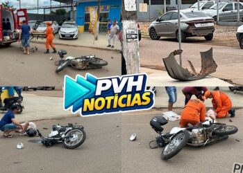 URGENTE: Carro faz conversão e causa grave acidente com motociclista na zona leste
