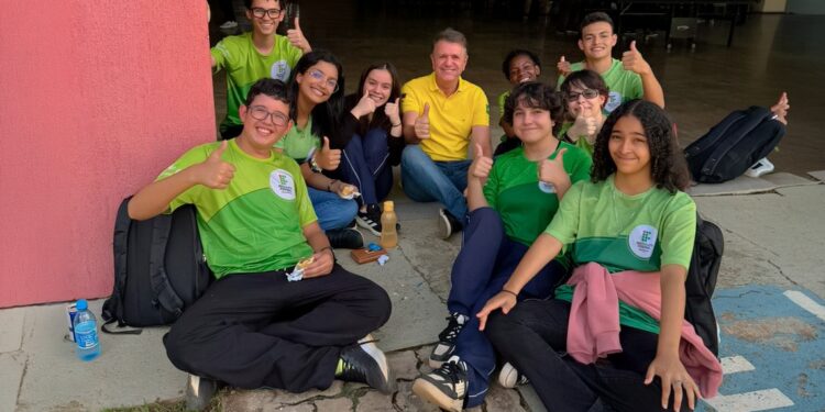 Luizinho Goebel participa da inauguração da Escola do Reúso em Vilhena