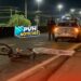 URGENTE: Ciclista morre e piloto de moto fica ferido em atropelamento na BR-364