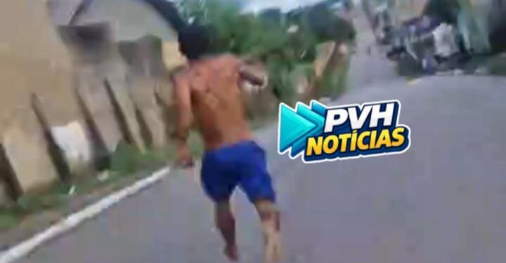 VÍDEO: Foragido sai correndo, mas é preso pela equipe do sgt Rocha no centro