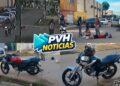 VÍDEO: Batida entre motos deixa duas mulheres feridas na zona sul
