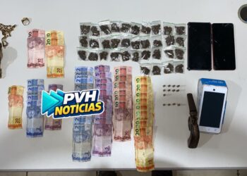 Trio é detido com drogas, dinheiro e arma artesanal na zona Leste de Porto Velho