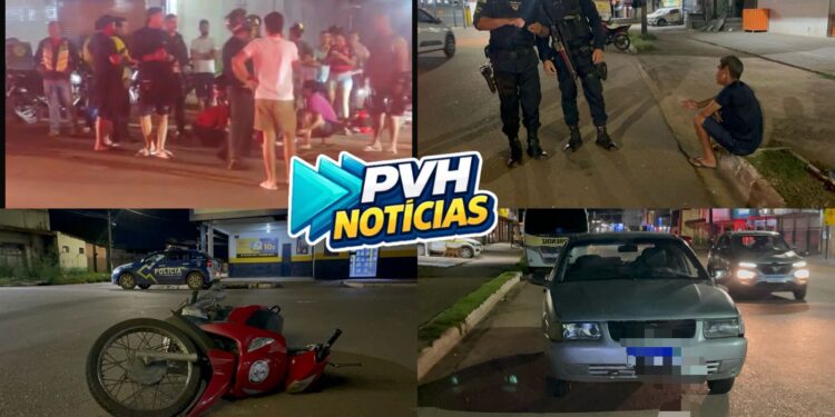ATUALIZADA: Idoso é preso após causar acidente com mulher ferida em Porto Velho