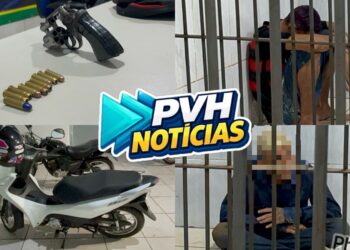 FALSOS PASSAGEIROS: Dupla é detida com revólver após assaltar moto aplicativo no centro