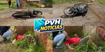 URGENTE: Motociclista passa direto em curva e sofre grave acidente na BR-364 em Porto Velho