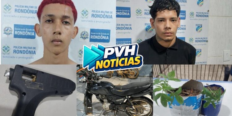 NA SUL: Dupla é presa com pé de maconha após roubo a entregador com pistola de cola quente