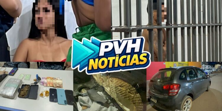 ESCONDERIJO: Casal é preso com drogas em fundo falso no banco do carro em Porto Velho