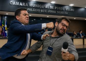 QUEBRA DE DECORO: Vereador é acusado de dar soco em jornalista dentro de gabinete na Câmara Municipal em Porto Velho