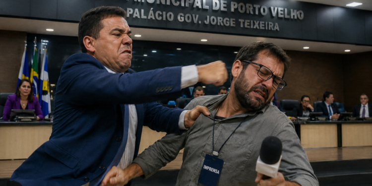 QUEBRA DE DECORO: Vereador é acusado de dar soco em jornalista dentro de gabinete na Câmara Municipal em Porto Velho