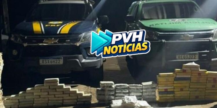 NA BR-364: PRF e BPFRON prendem sete criminosos com mais de 190kg de drogas em caminhonete