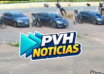VÍDEO: Motociclista “voa” em grave acidente com carro na Rua da Beira