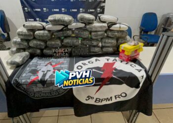 ATUALIZADA: BPChoque apreende carregamento de drogas escondido em carreta de soja na BR-364