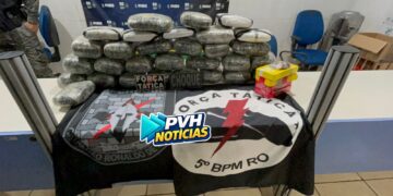 ATUALIZADA: BPChoque apreende carregamento de drogas escondido em carreta de soja na BR-364
