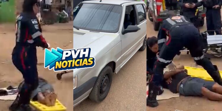 URGENTE: Ciclista idoso sofre traumatismo craniano em batida de frente com carro na zona leste