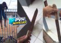 VÍDEO: Homem com facão é detido tentando invadir delegacia na zona leste