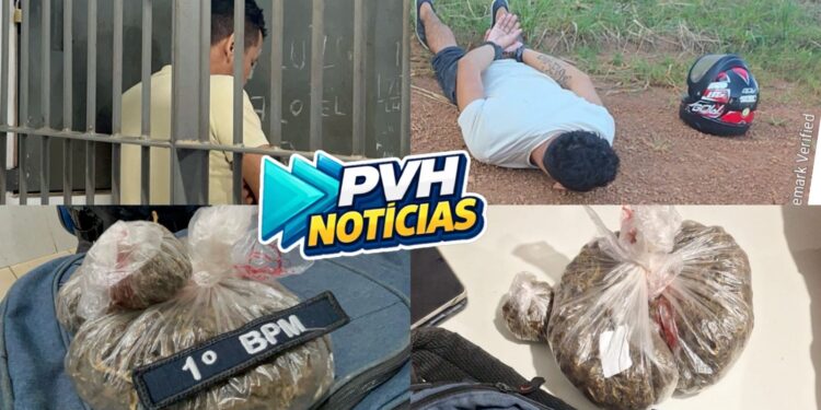 NA GARUPA DO APP: Homem é preso com sacola de maconha dentro de mochila