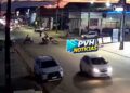 VÍDEO: Batida entre motos deixa dois feridos na zona leste