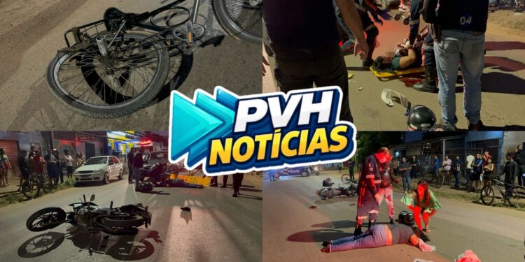 URGENTE: Passageira de moto aplicativo fica inconsciente em grave acidente com ciclista na zona leste