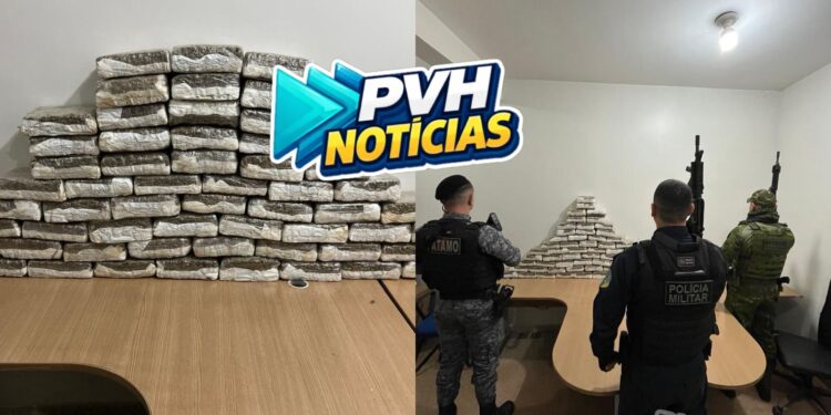 PM apreende mais de 65kg de drogas durante operação contra o crime organizado em Rondônia