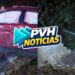 MADRUGADA: Motorista perde controle e destrói muro perto do aeroporto em Porto Velho