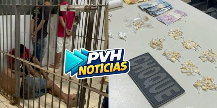 DENÚNCIA: BPCHoque prende bando com drogas em oficina no Lagoinha