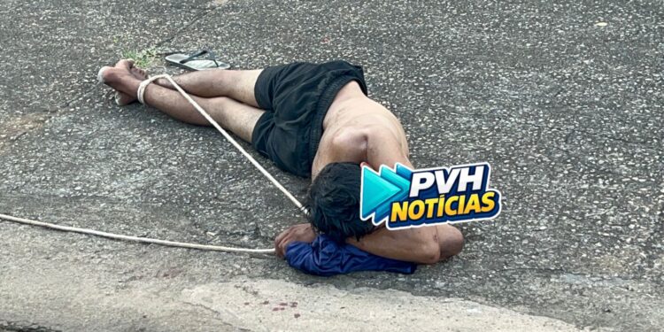 ATUALIZADA: Foragido é amarrado após furto no lava-jato do Ex-patrão em Porto Velho – Veja Vídeo