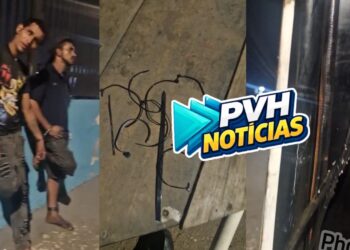 FLAGRANTE: Dupla é presa durante furto de fios de cobre em trailer na Rio Madeira