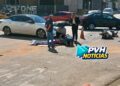 INVADIU: Mulher fica ferida em grave acidente na Caula em Porto Velho