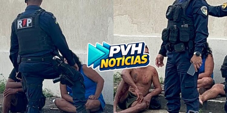 URGENTE: Morador de rua é agredido a pauladas pela mulher em feira livre