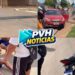 URGENTE: Motociclista sofre queda em lombada sem sinalização no Tres Marias