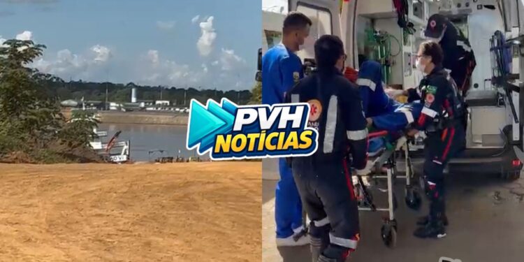 URGENTE: Trabalhador fica ferido apôs queda em balsa depois da ponte
