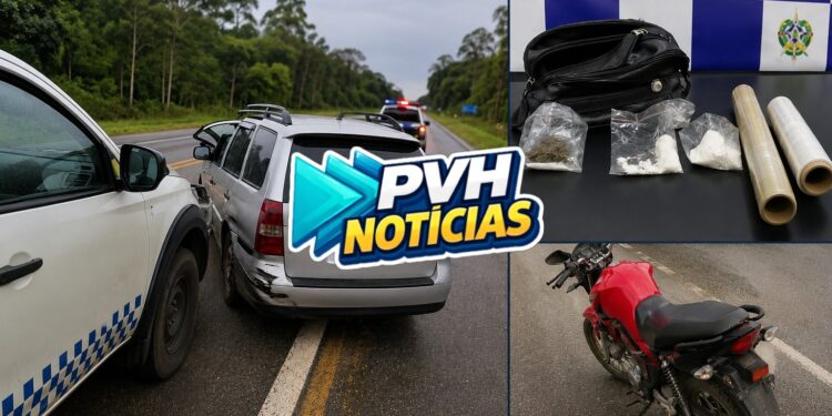 Três pessoas são presas e drogas são apreendidas durante operação da PM na BR-435 em Rondônia
