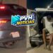 Português é preso com carro roubado e suspeito de clonagem em estacionamento de loja em Porto Velho
