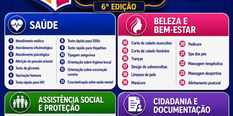 Sabadão da Família Cidadã: Vereador Gedeão Negreiros promove mutirão com mais de 78 serviços gratuitos