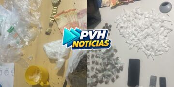 TRÁFICO: Suspeitos fogem ao ver viatura e abandonam drogas, dinheiro e bicicletas na zona Leste de Porto Velho