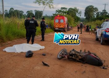 NÃO RESISTIU: Acidente entre motos deixa um morto e outro ferido em Candeias do Jamari