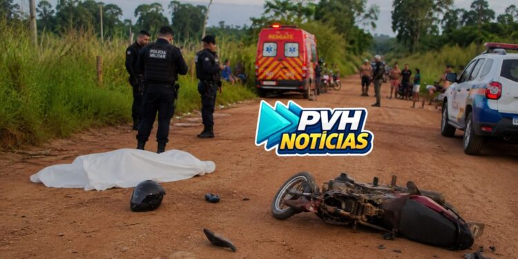 NÃO RESISTIU: Acidente entre motos deixa um morto e outro ferido em Candeias do Jamari